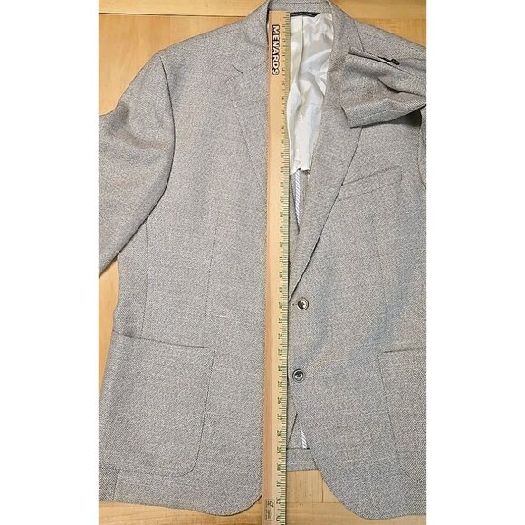 David Donahue Loro Piana Linen Tweed Blazer Mens Size 48 Semi Unstructured - Picture 7 of 13